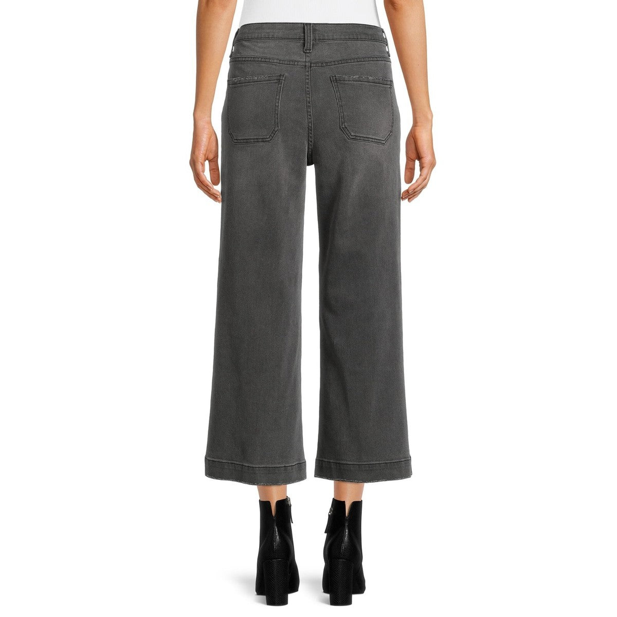 Midnight Muse Cropped ( petite )Wide-Leg Jeans