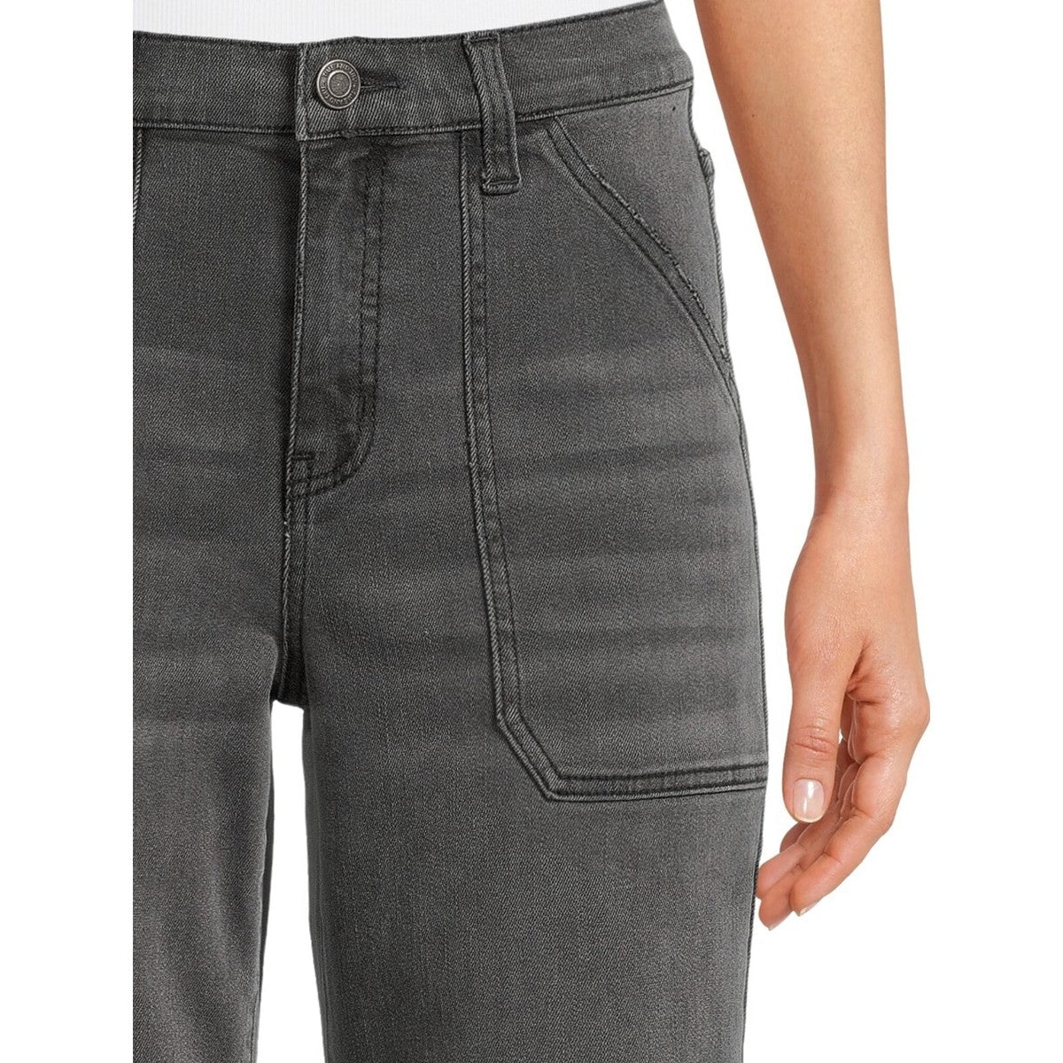Midnight Muse Cropped ( petite )Wide-Leg Jeans