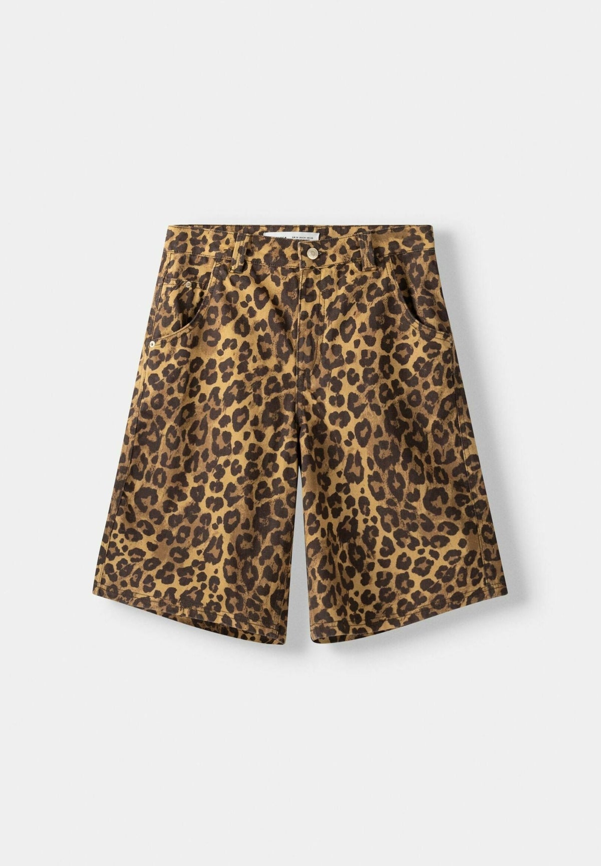 Animal print Bermuda jorts